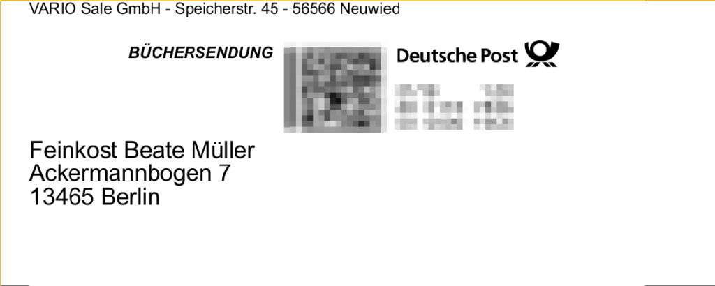 Internetmarke Deutsche Post Briefmarke Ausdruck der Marke