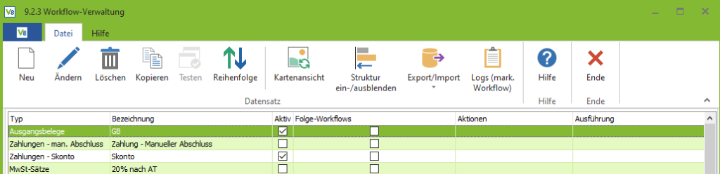 Workflow-Verwaltung