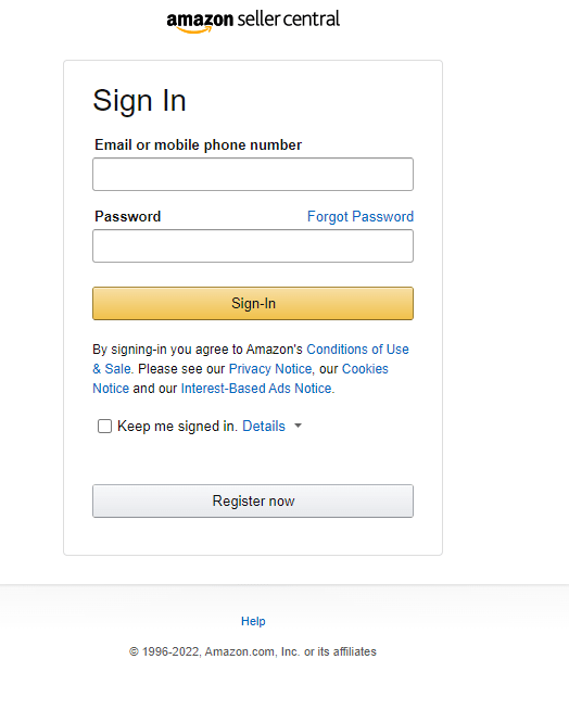 Amazon Anmeldung