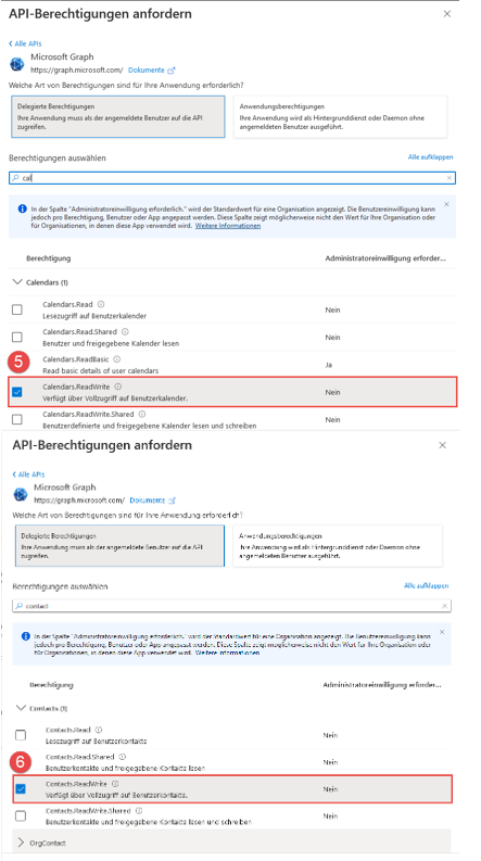 Outlook API Authentifizierung
